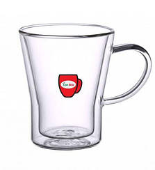 Набір скляних чашок з подвійними стінками Con Brio 6 шт 350 мл 8535CB 8535-6CB