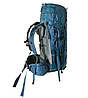Туристичний рюкзак для трекінгу, полегшений Tramp Floki TRP-046 60 л (50 + 10 л), синій, фото 3