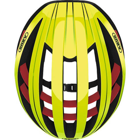 Шолом велосипедний ABUS AVENTOR S 51-55 Neon Yellow, фото 3