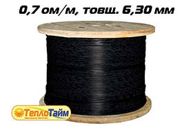 Одножильний нагрівальний кабель Nexans TXLP BLACK DRUM 0,7 OM/M
