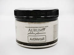 Фарба металік "Срібло" ArtMetall Aurum 100 г (18 кольорів) Декоративно-художня фарба з перламутром