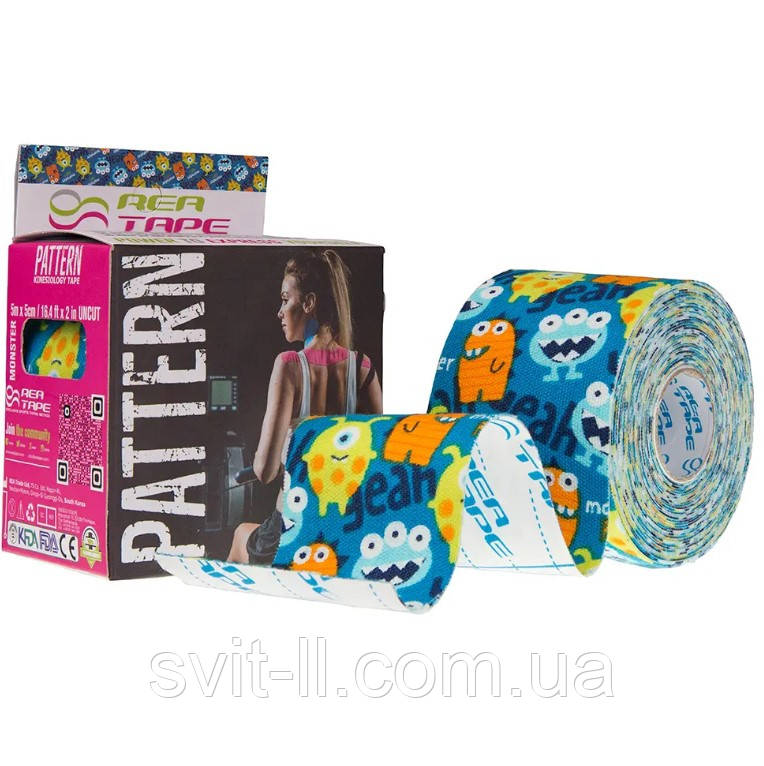 Кінезіотейп REA TAPE Pattern, монстрики