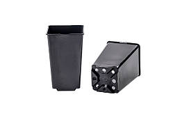 Горщик для рослин квадратний високий 2,0 л 12х12х19,5см