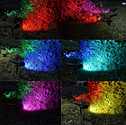 Вуличний газоний світильник на сонячній батареї 4Вт 7LED RGB зміна кольору, фото 7
