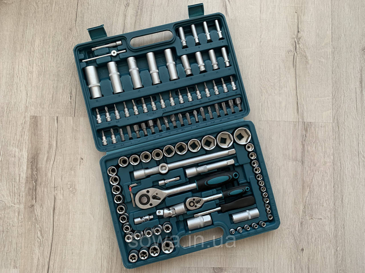 Набір ключів, головок, інструментів Euro Craft — 108 шт.