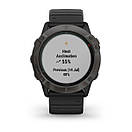 Смарт-годинник Garmin Fenix 6X Pro Solar титановий сірий DLC з чорним ремінцем, фото 6