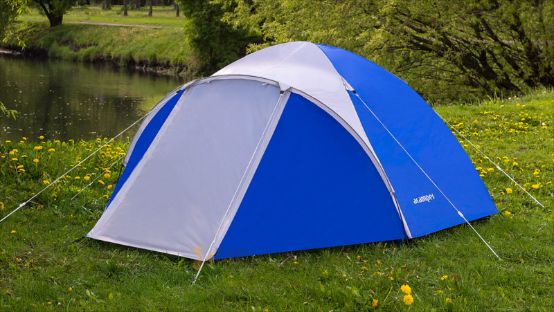 Палатка 2-х местная Presto Acamper ACCO 2 PRO синяя - 3000мм. H2О - 2,9 кг. - фото 1 - id-p1233419272