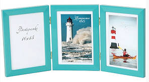 Фотоколаж 10х15 №3-9532 3в1 бірюза