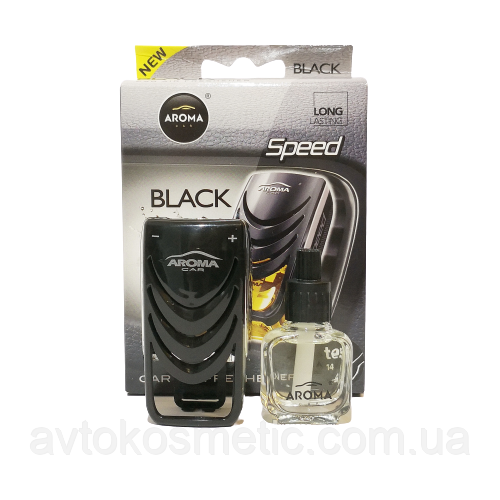 Ароматизатор на обдув у машину Aroma car Speed black