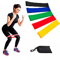 Набор резинки для фитнеса Fitness, резиновый ленточный эспандер для тренировок (5 шт./уп.) (TI)