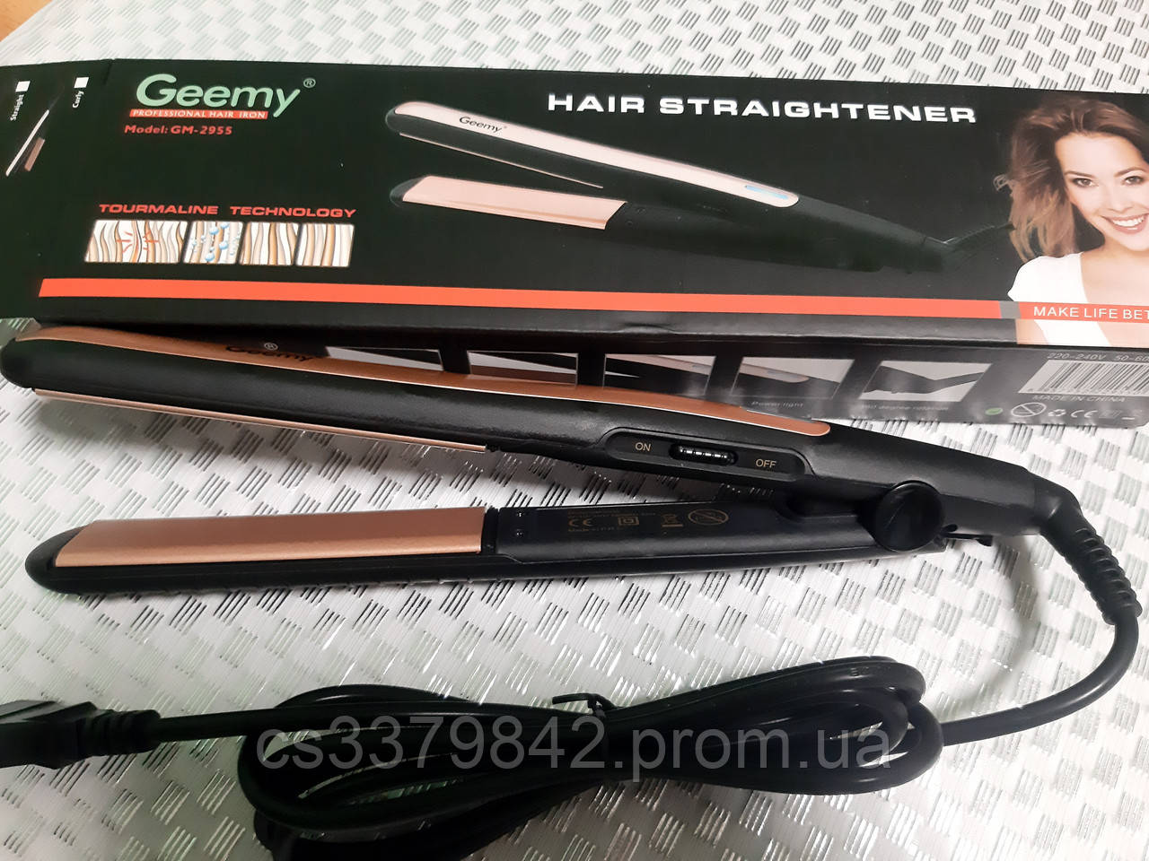 Утюжок для волос Geemy GM-2955 - фото 1 - id-p1233454120