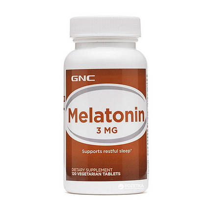 Мелатонін GNC Melatonin 3 120 таб, фото 2