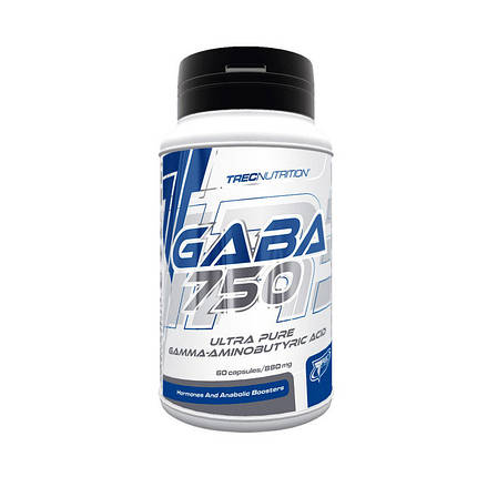 Габа Гамма-аміномасляна кислота (ГАМК) Trec Nutrition GABA 750 60 капс, фото 2