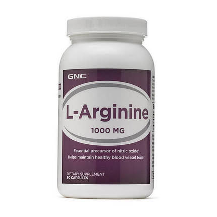 Аргінін GNC L-Arginine 1000 90 капс Топ продаж, фото 3