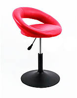 Стілець Holy (Холі) BK — Base червоний 1007 шкірозамінників на чорній опорі млинці, з регулюванням висоти, фото 6