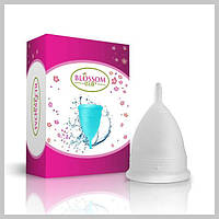 Менструальная чаша. Blossom Menstrual Cup (США) прозрачная белая размер Л