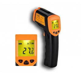 Термометр безконтактний інфрачервоний TEMPERATURE AR-320 Чорно-помаранчевий