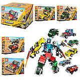 Конструктор Sembo 103227 "Машини-трансформер" 182 деталі, фото 6