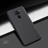 Nillkin Xiaomi Redmi Note 9/ 10X 4G Super Frosted Shield Black Чохол Накладка Бампер, фото 6