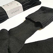 Високі чоловічі шкарпетки без гумки чорні. Комплект з 3 пар, фото 3