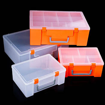 Пластикова коробка органайзер бокс (👍 Якість Lux Size - 25,5 * 17,5 * 8)
