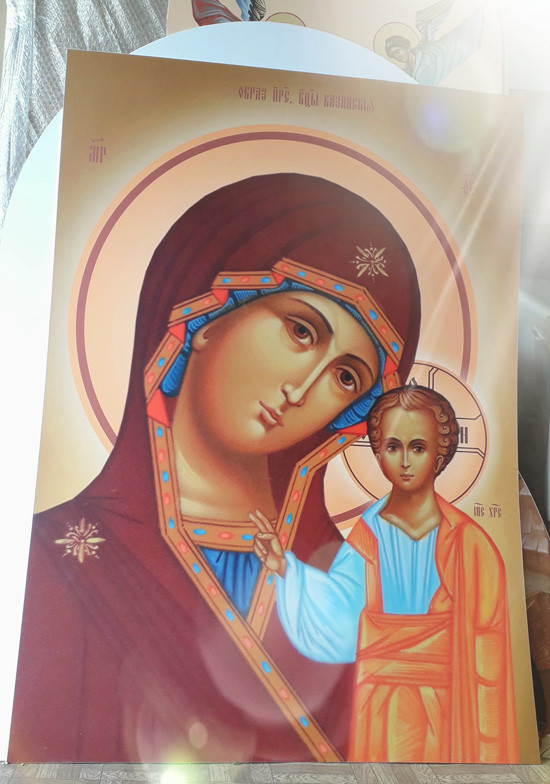 Ламинированные Иконы на пластике пвх для стен храмов
