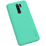 Nillkin Xiaomi Redmi 9 Super Frosted Shield Mint Green Чохол Накладка Бампер, фото 7