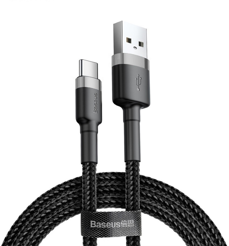 Кабель Baseus Cafule Type-C Cable 3.0 A (1 м) Black