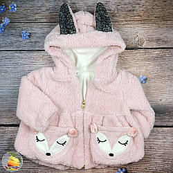 Шубка з вушками для дівчинки Розмір: 1,2,3,4 року (20648-2)
