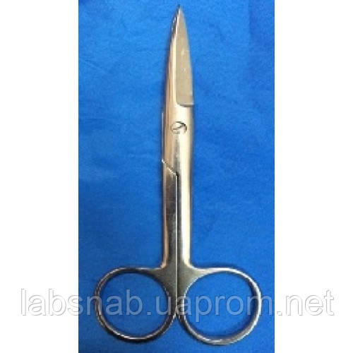 Н-33-1В Ножиці ветеринарні загострені 14 см, фото 1