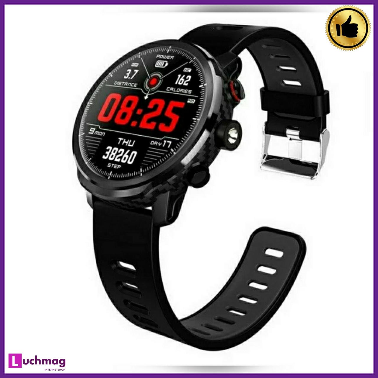 Розумний чоловічий годинник, смарт-годинник Smart Proton Turbo Black