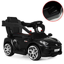Дитячий електромобіль-толокар 2в1 Porshe M 3591L-2 Black (музика, світло, мотор 25W, акум.6V5AH), фото 6