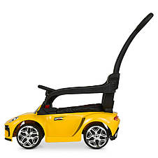 Дитячий електромобіль-толокар 2в1 Porshe M 3591L-6 Yellow (музика, світло, мотор 15W, акум.6V/5A), фото 4