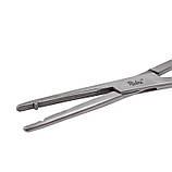 Затискач жорсткий для вагінальних операцій, прямий, 22 см, Heaney, фото 2