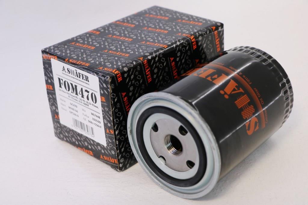 Фільтр масляний SHAFER FOM470 VW Passat B5, 1.8, 95-10, D=93mm, H=151mm, 3/4-16UNF