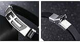 Стильний, модний молодіжний браслет на каучуку з металевою вставкою Сгоѕѕ золотого кольору застібка кліпса, фото 7