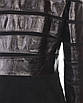Шкіряна куртка VK чорна зі вставками із замші (Арт. LAN201), фото 7