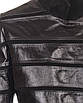 Шкіряна куртка VK чорна зі вставками із замші (Арт. LAN201), фото 4