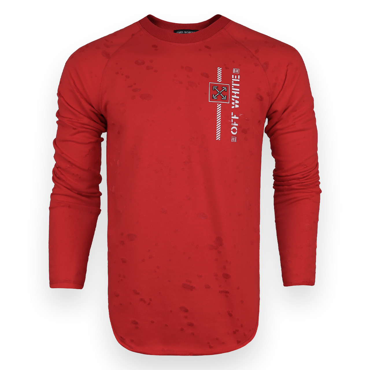 Світшот чоловічий червоний OFF-WHITE #10 Р-2 RED L(Р) 20-516-212