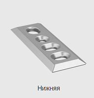 Відповідна планка MEDOS для дверного шпінгалета для алюмінієвих дверей нижня