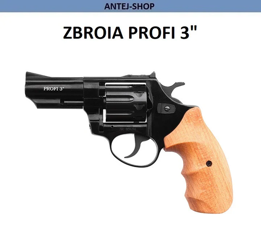 Револьвер под патрон Флобера Zbroia PROFI 3 черный (бук) Револьвер ...