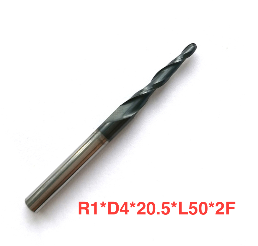 Фреза конусна для ЧПК R1*D4*20,5*50L*2F
