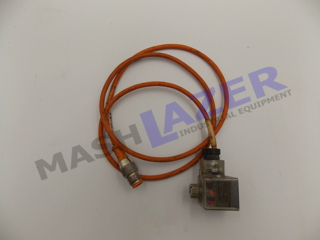 Роз'єм клапана/Valve connector C1642-VBE-Reg #2799 cable 3*0,25 mm 300V, 3PIN M12 Ver. A Lumberg, фото 1