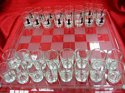 Шахи з рюмками (086L) (39х39х6,5 см)
