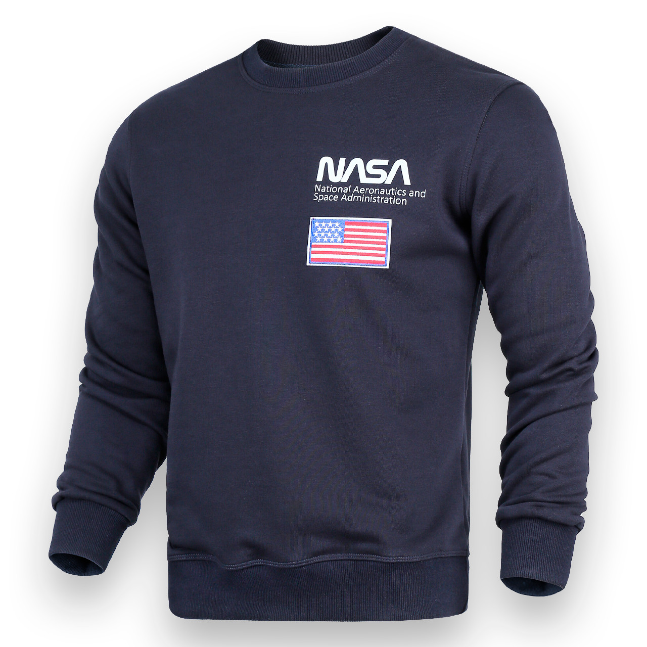 Світшот чоловічий т синій NASA No3 патч DBLU XXL (Р) 20-519-001