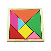 Геометрическая интеллектуальная головоломка Танграм Разноцветная