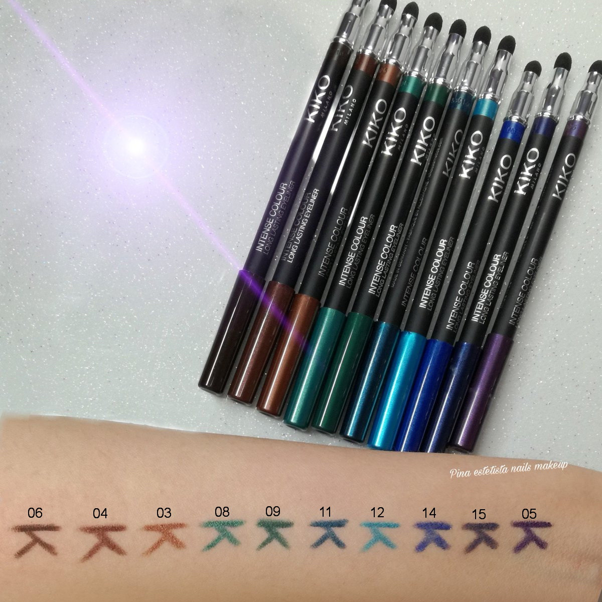 Гелевый карандаш для глаз Kiko Intense Colour Long Lasting Eyeliner 04 ...