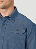 Сорочка джинсова Wrangler- Dark Denim Solid, фото 3