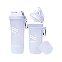 Шейкер SmartShake Slim NEON Pure White 500 мл / білий