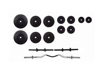 Набір штанга + гантелі 60 кг Strong